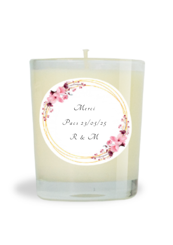 Bougie cire minérale non parfumée 70g  - Merci
Pacs 23/05/25
R & M