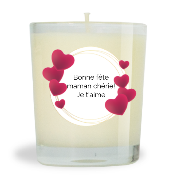 Bougie parfumée naturelle 130g Fleurs de Coton - Bonne fête
maman chérie!
Je t'aime