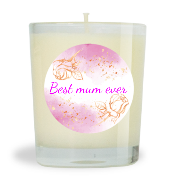 Bougie parfumée naturelle 75g Fleurs de Coton - Best mum ever