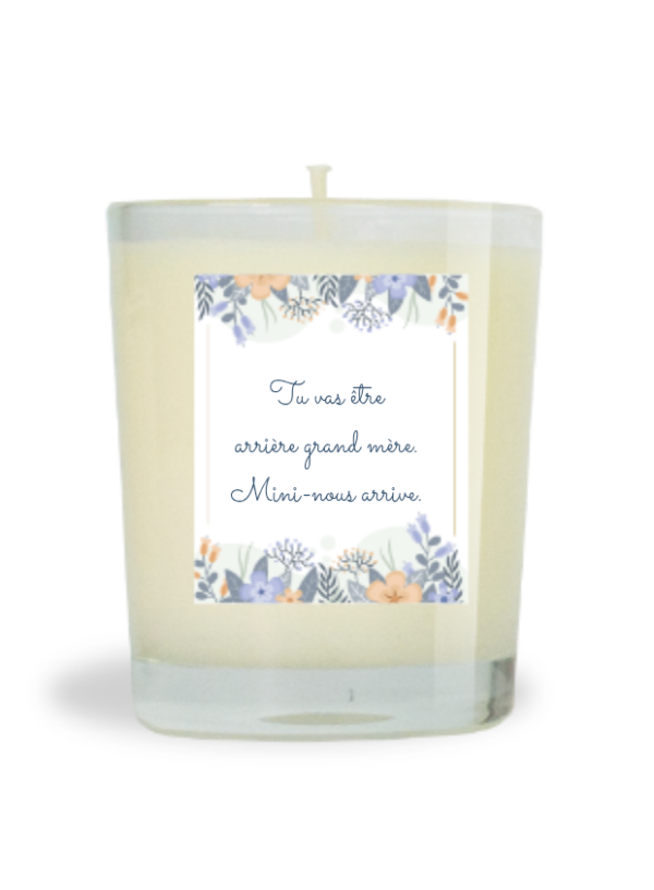 Bougie parfumée naturelle 75g Roses des Bois - Tu vas être
arrière grand mère.
Mini-nous arrive.
