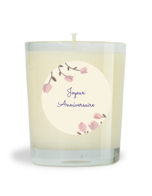 Bougie parfumée naturelle 75g Framboise Gourmande - Joyeux
Anniversaire