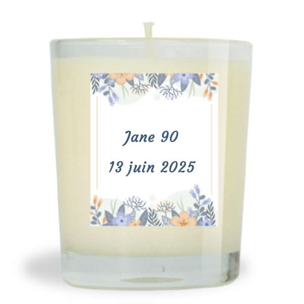 Bougie parfumée naturelle 75g Fleurs de Coton - Jane  9013 juin 2025