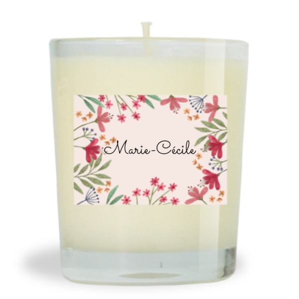 Bougie parfumée naturelle 75g Roses des Bois - Marie-Cécile
