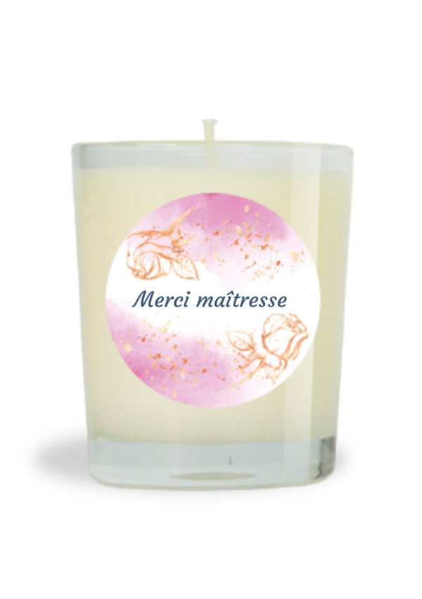 Bougie parfumée naturelle 130g Monoï de Tahiti - Merci maîtresse