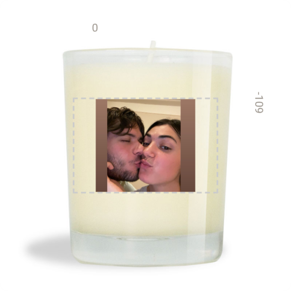 Bougie cire minérale non parfumée 70g  -
